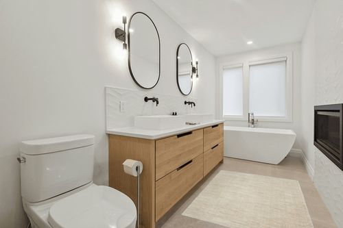 Nourison Essentials Indoor-Outdoor Ivory Beige 4' x 6' Area Rug, Easy Cleaning, Non Shedding, Bed Room, Living Room, Dining Room, Backyard, Deck, Patio (4x6) in Scandinavian Neutral bathroom