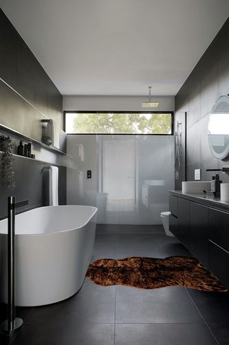 2x4 Faux Fur Sheepskin Accent Rug/Bear Skin/Area Throw/Carpet/Pelt Rug/New in Black Modern Bathroom