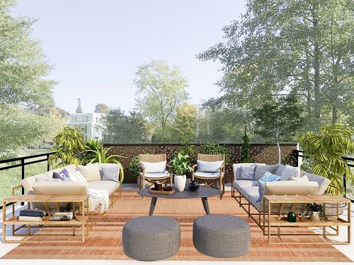 nuLOOM 8' x 10' Easy-Jute SuperiorWash Area Rug, Machine Washable, Non-Slip, for Living Room Bedroom Kids Room Nursery Home Decor, Elza Burnt Orange in Scandinavian Modern Patio