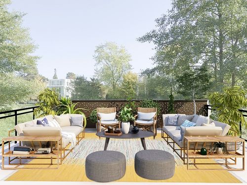 SAFAVIEH Montauk Collection Area Rug - 8' x 10', Ivory & Yellow, Handmade Stripe Fringe Cotton, Ideal for High Traffic Areas in Living Room, Bedroom (MTK711Q) in Scandinavian Modern Patio