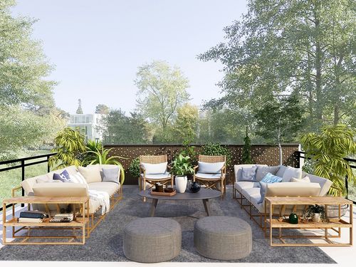 nuLOOM Marleen Contemporary Shag Area Rug, 9x12, Gray in Scandinavian Modern Patio