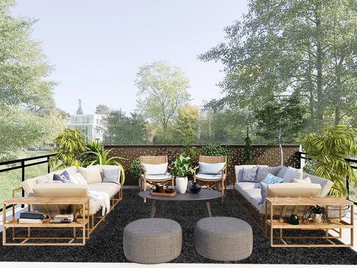 COZYLOOM Large Shag Area Rug 9x12 Luxury Soft Shaggy Rug, Plush Fluffy Indoor Floor Carpet Cozy Solid Modern Rug Anti-Skid Bedroom Floor Cover Living Room Nursery Throw Carpet Black in Scandinavian Modern Patio