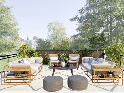 SAFAVIEH Hudson Shag Collection Area Rug - 9' x 12', Ivory & Grey, Modern Trellis Design, Non-Shedding & Easy Care, 2-inch Thick Ideal for High Traffic Areas in Living Room, Bedroom (SGH281A) in Scandinavian Modern Patio