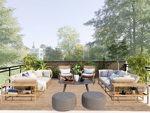 SAFAVIEH Natural Fiber Collection Area Rug - 9' x 12', Natural, Handmade Chunky Textured Jute 0.75-inch Thick, Ideal for High Traffic Areas in Living Room, Bedroom (NF447A) in Scandinavian Modern Patio