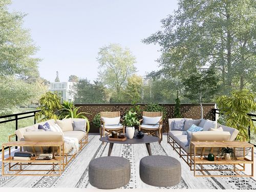 Area Rugs 9x12 Living Room: Large Machine Washable Rug with Non-Slip Backing Stain Resistant Soft Geometric Moroccan Carpet for Bedroom Dining Nursery Room Home Office - Gray/Ivory in Scandinavian Modern Patio