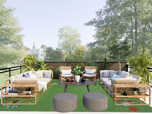 SAFAVIEH Kids Collection Area Rug - 9' x 12', Green & Multi, Handmade Grass and Flowers Wool, Ideal for High Traffic Areas in Living Room, Bedroom (SFK751A) in Scandinavian Modern Patio