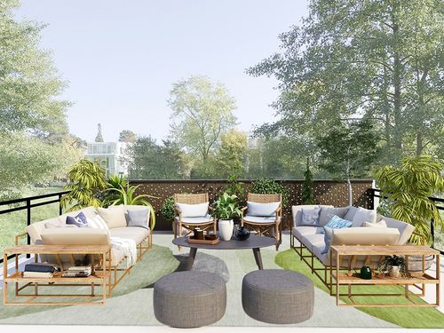 Addison Rugs Chantille ACN547 Green 9' x 12 Indoor Outdoor Area Rug, Stain Resistant, Machine Washable, Non Shedding, Bedroom, Living Room, Dining Room, Kitchen Rug in Scandinavian Modern Patio