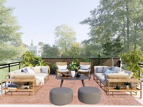 nuLOOM Neva Modern Tasseled Shag Area Rug, 9x12, Pink in Scandinavian Modern Patio