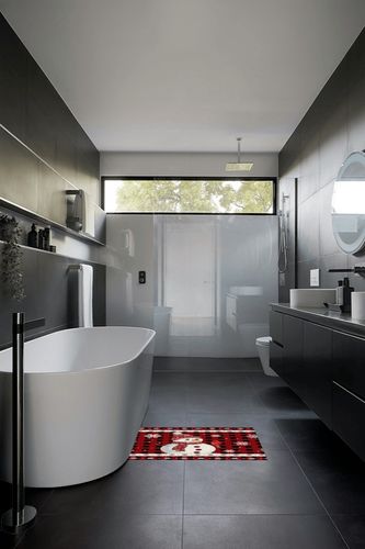 Area Rug 2x3 Feet, Snowflake Christmas Snowman Christmas Rug, Rugs for Living Room Decor Bedroom Decor Kids Room, Non-Slip Living Room Rugs, Comrft Carpet Washable Rug in Black Modern Bathroom