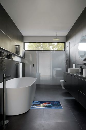 Gnome Christmas Area Rug for Living Room Bedroom 2x3, Large Runner Rug Carpet Washable Rugs Non-Shedding Floor Cover Mat for Kitchen Dining Kids Room Decor Winter Barn Snowy Berry Tree in Black Modern Bathroom