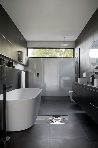 Minimalist Modern Black and White Area Rug 2x3 Mid-Century Arch Art Deco Rugs for Living Room Dining Room Bedroom Soft Thick Faux Wool Home Office Playroom Kitchen Carpet in Black Modern Bathroom