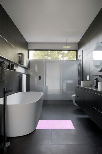 Pink Unicorn Bathroom Rugs Fluffy Absorbent Bath Mat Machine Washable Soft Microfiber Shaggy Kitchen Mat Non Slip Carpet Runner for Doorway Porch Kitchen Bathroom Farmhouse in Black Modern Bathroom