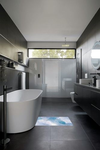 Abstract Marble Plush Shag Bath Rugs Fantasy Blue Gradient Soft Fluffy Floor Doormat Carpet,Non-Slip Door Mats for Living Room Bedroom Kitchen Entryway Gold Line Wave Point in Black Modern Bathroom