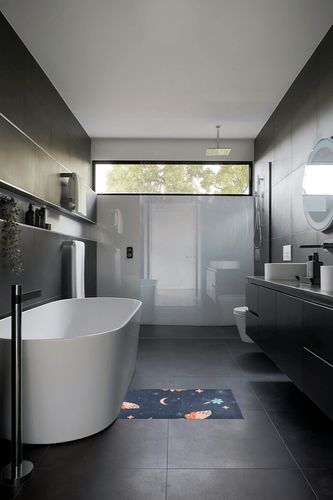 Fluffy Floor Carpet-Butterfly Bohemian Flower on Blue，39x20in Front Door Mat Indoor Machine Washable Carpet,Aesthetic Rug in Black Modern Bathroom