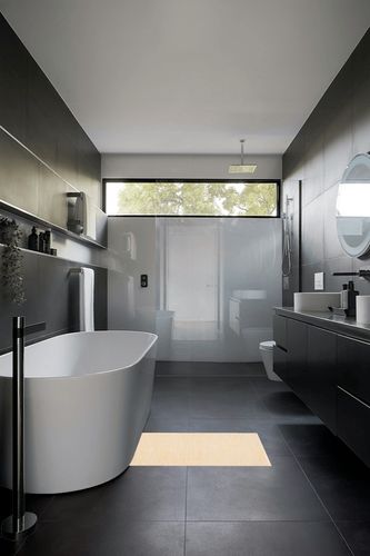 Safavieh Montauk Collection Accent Rug - 2' x 3', Yellow & Ivory, Flat Weave Farmhouse Boho Cotton Design, Easy Care, Ideal for High Traffic Areas in Entryway, Living Room, Bedroom (MTK701C) in Black Modern Bathroom