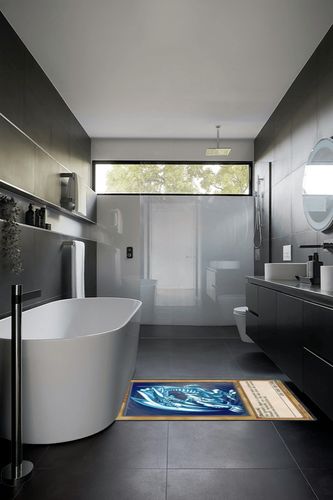 Anime Cartoon Area Rugs 3D Print Large Carpet for Boys Girls Kids Bedroom Non-Slip Floor Mat for Living Room Home Decor Rug 60x40inch in Black Modern Bathroom