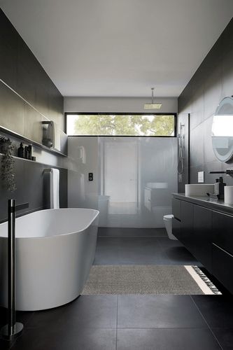 Lahome Boho Entryway Rug, 3x5 Rug for Bedroom Lightweight Washable Throw Rug Woven Cotton Bathroom Rugs with Tassels, Farmhouse Black and White Rug for Living Room Kitchen Office Dorm Gifts in Black Modern Bathroom