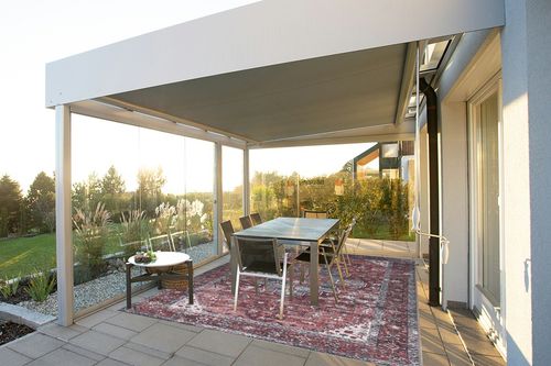 Adiva Rugs Machine Washable Area Rug Terra in Silver and Grey Outdoor Patio