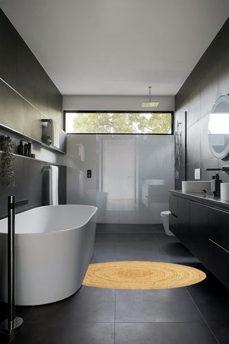 Round Jute Rug,Jute Rug,Rag Rug,Rug 4 ft Round,Area Rug, Braided Jute Rug,Rugs For Living Room,Round Rugs,Circle Round Rug,Round Dining room Rug,Area Rug 4 ft Round,Braided Jute Rugs-48" Round in Black Modern Bathroom