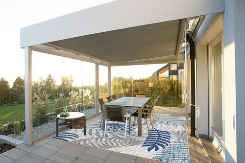 Gray/Blue Bohemian Indoor/outdoor Kitchen, Bedroom, Living Room, Patio, Dining Room Area Rug in Silver and Grey Outdoor Patio