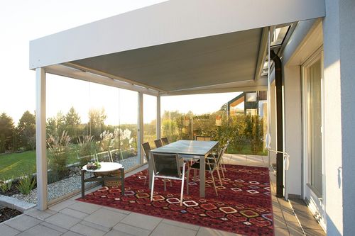 Safavieh Amsterdam, Terracotta / Multi, 8' x 10', Area Rug in Silver and Grey Outdoor Patio