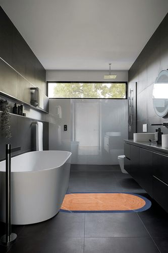 Chouhan International Natural Jute Light Blue Bordered Rug Bohemian Rug Decor Rug Handwoven Rug Custom Rug Decorative Rugs in Black Modern Bathroom