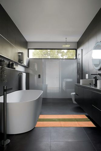 Chouhan Rugs Natural Jute Green Lined Rug Bohemian Rug Decor Rug Handwoven Rug Custom Rug Decorative Rug in Black Modern Bathroom