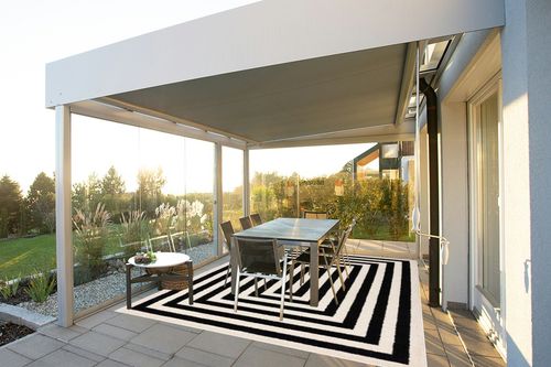 Abani Contemporary Black & Ivory 7'9" x 10'2" Area Rug, Contrasting Geometric Modern Stripe Symmetrical Living Room Carpet Rugs in Silver and Grey Outdoor Patio