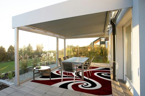 Msrugs Area Rugs, 8x10 Frize Collection Modern Red Black White Area Rug, Contemporary Geometric Carpet for Living Room and Bedroom in Silver and Grey Outdoor Patio