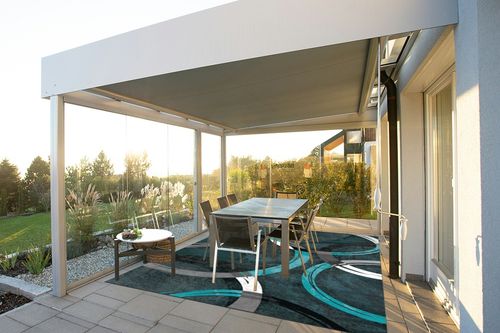 notepure Blue Geometric Circle Area Rug for Living 8x10 in Silver and Grey Outdoor Patio