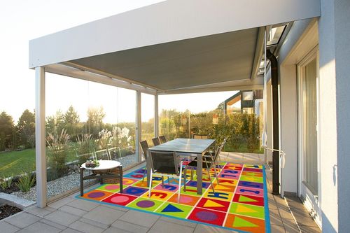 Champion Rugs Kids Area Rug ALPHABET Learning/ Playtime Carpet (8 Feet X 10 Feet) in Silver and Grey Outdoor Patio