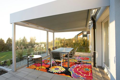 Unique Loom Lyon Collection Area Rug - Kennedy (8' x 10' Rectangle, Black/ Green) in Silver and Grey Outdoor Patio