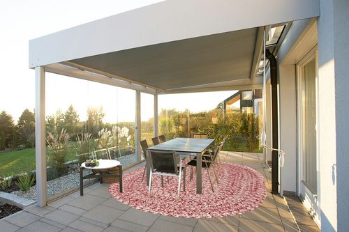 Super Area Rugs Farmhouse Braided Rug Cotton Kitchen Reversible Carpet, Red & White, 8' x 10' Oval in Silver and Grey Outdoor Patio