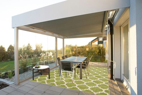 Unique Loom Trellis Collection Area Rug - Philadelphia (8'x 10' Rectangle, Light Green/ Beige) in Silver and Grey Outdoor Patio