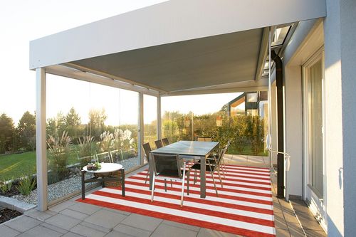 Addison Rugs Chantille ACN528 Red 8' x 10 Indoor Outdoor Area Rug, Stain Resistant, Machine Washable, Non Shedding, Bedroom, Living Room, Dining Room, Kitchen Rug in Silver and Grey Outdoor Patio