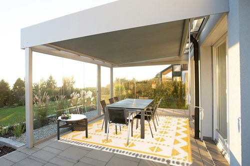 Unique Loom Mesa Collection Area Rug - Maricopa (8' x 10' Rectangle, Yellow and White) in Silver and Grey Outdoor Patio