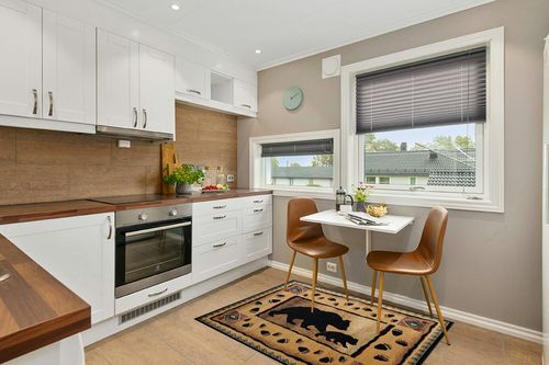 Rustic Lodge Log Cabin Bear and Cub Area Rug Carpet (3 Feet 10 Inch X 5 Feet 2 Inch) in Wood and White Small Kitchen