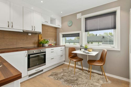 Nouvelle Legende® Faux Fur Sheepskin Premium Rug Quattro (43 in. X 73 in.) Tan in Wood and White Small Kitchen