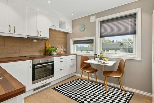 nuLOOM Myka Checkered Indoor/Outdoor Area Rug, 4x6, Black and White in Wood and White Small Kitchen