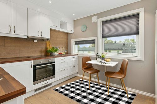 Buffalo Plaid x Rug Inch for Layered Hello Door Mats Washable Black and White Checked Outdoor Rugs Carpet Front Entryway (Black White, 48 x 72 Inch) in Wood and White Small Kitchen