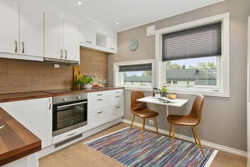 SAFAVIEH Rag Rug Collection Accent Rug - 4' x 6', Grey & Multi, Handmade Boho Stripe Cotton, Ideal for High Traffic Areas in Entryway, Living Room, Bedroom (RAR121M) in Wood and White Small Kitchen