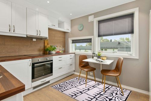 Fab Habitat Outdoor Rug - Waterproof, Fade Resistant, Crease-Free - Premium Recycled Plastic - Tribal, Black & White - Patio, Deck, Porch, Balcony, Laundry Room - Serowe - Black - 4 x 6 ft in Wood and White Small Kitchen