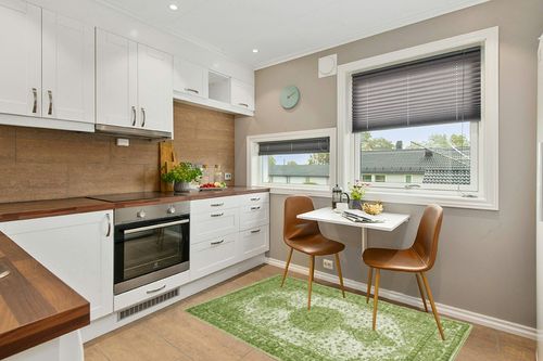 Unique Loom Bromley Collection Area Rug - Midnight (4' 1" x 6' 1" Rectangle, Green/ Ivory) in Wood and White Small Kitchen