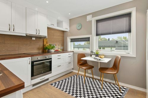 nuLOOM Pania Contemporary Checkered Fringe Area Rug, 4' x 6', Dark Gray in Wood and White Small Kitchen