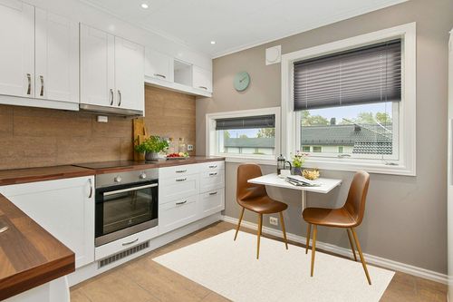 Surya Becki Owens x Birdie Neutral Outdoor Area Rug, 3'10" x 5'7", Off-White in Wood and White Small Kitchen