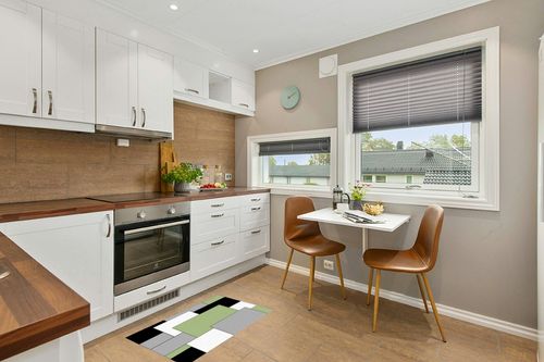 Green Black Geometric Area Rugs in Wood and White Small Kitchen