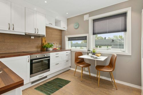 DII Chindi Home Collection Handwoven Multicolor Area Rag Run, 20x31.5, Olive Green in Wood and White Small Kitchen