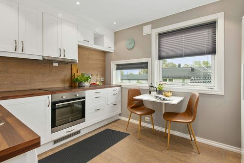 Cinder Gray Town Square  Living Room Runner in Wood and White Small Kitchen