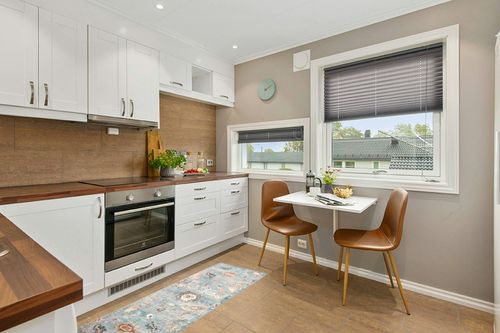 Loloi II Margot Collection MAT-06 Denim/Multi 2'-0" x 5'-0" Accent Rug feat. CloudPile in Wood and White Small Kitchen