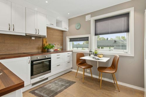 GER-07 Moss / Salmon Accent Rug in Wood and White Small Kitchen